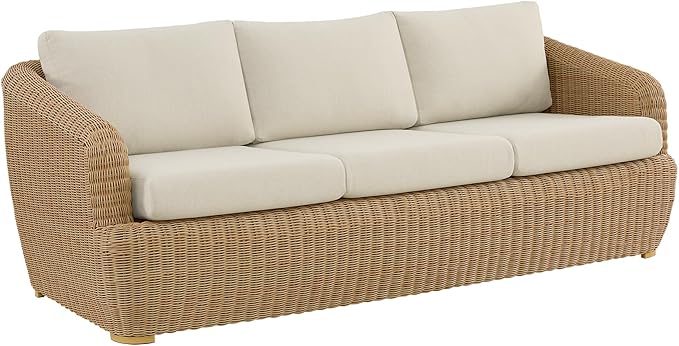 CHITA 8 Pieces Patio Wicker Furniture Set, Outdoor Rattan Bistro Set with Removable Thickened Cushions, Fully Assembled