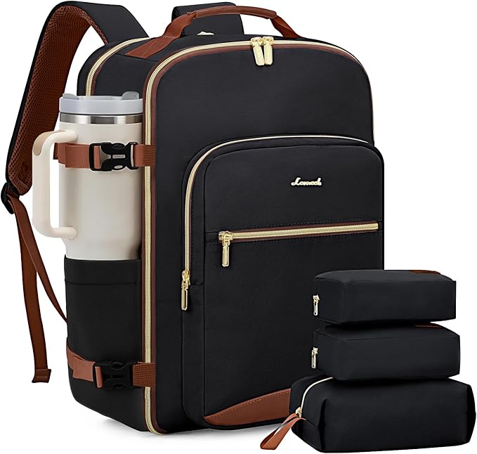 LOVEVOOK 50L Large Travel Backpack for Women Men Fits 17 Inch Laptop, Carry on Backpack for Traveling on Airplane, Persona...