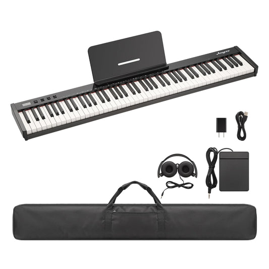 88-Key Portable Electric Keyboard, Lightweight Digital Piano for Daily Practice, Easy to Carry and Store