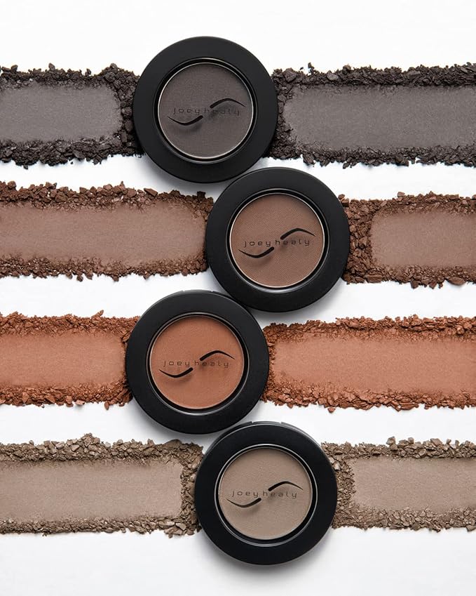 Joey Healy Luxe Brow Powder, Natural and Soft Definition Eyebrow Powder, Waterproof Brow Makeup Formula, Equestrian (Auburn)