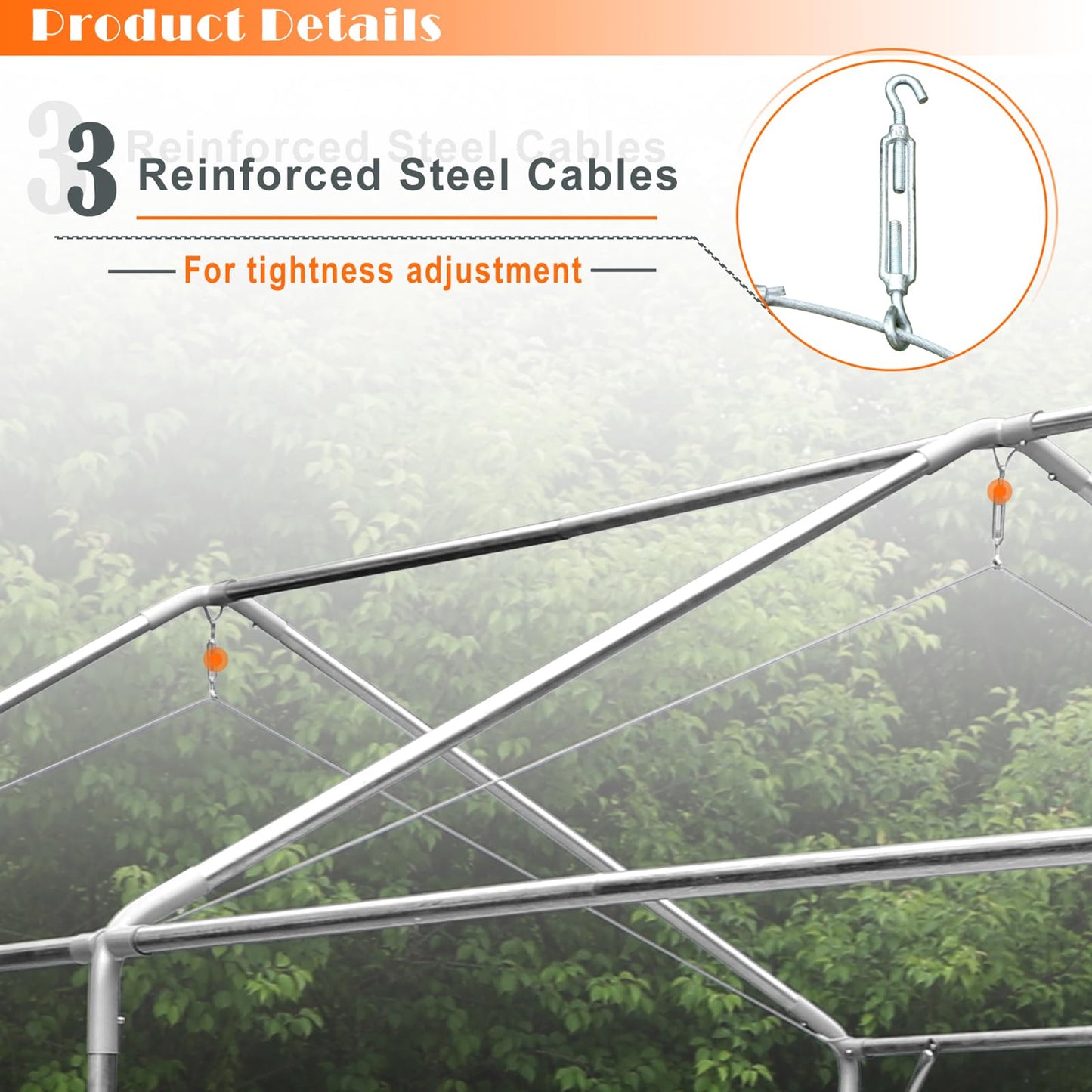 Sophia & William Carport Car Port Canopy 10x20 ft Heavy Duty, Portable Garage Shelter Car Tents Carpas para Carros All Weather for Automobiles Truck Boat, with Removable Sidewalls and Metal Frame