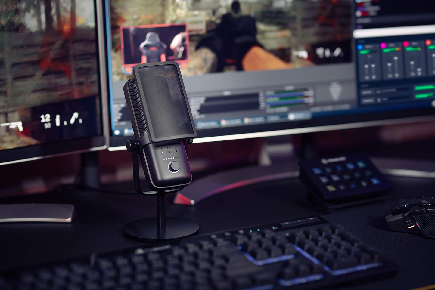 Elgato Pop Filter - Anti-Plosive Noise Shield Eliminates Pops And Hisses, Dual-Layer Steel Mesh With Magnetic Attachment Points,