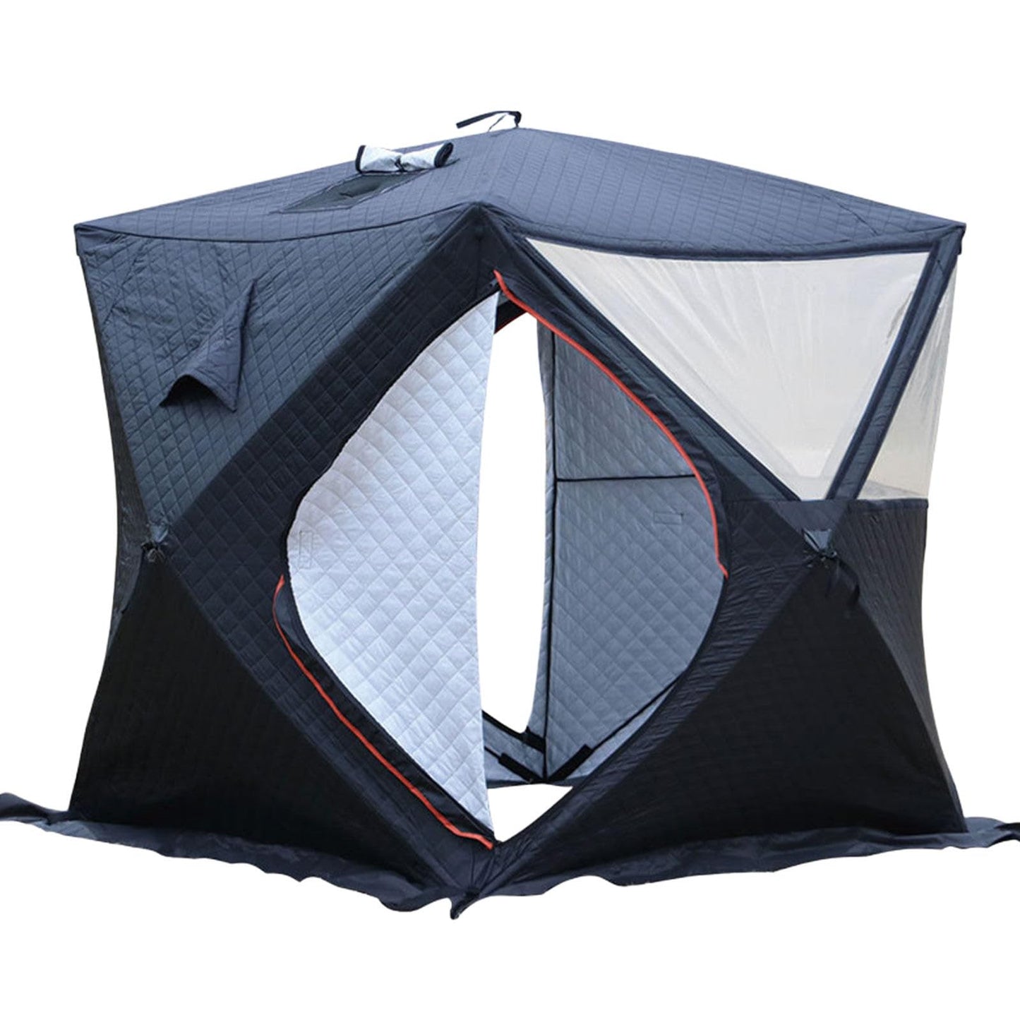 WACLMOTAKE 70.8x70.8x78'' Outdoor Sauna Tent, 3-5 Person Steam for Dry Sauna, Pop Up Ice Fishing Tent, Windproof Warm Portable Ice Shanty with Anchors/Ropes/Carrying Bag Sauna-Tent-2.1m