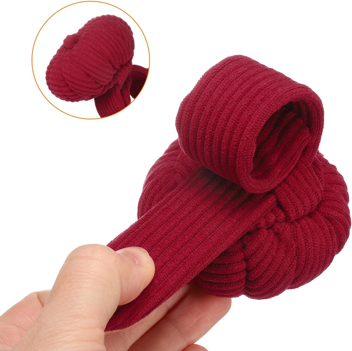 HARFINGTON Wrist Pin Cushions, Sewing Needle Pin Cushion Adjustable Strap with Elastic Strap Finger Ring Pincushions Fit All Wrist Sizes for Sewing Quilting Needlework DIY Crafts, Red/Pink