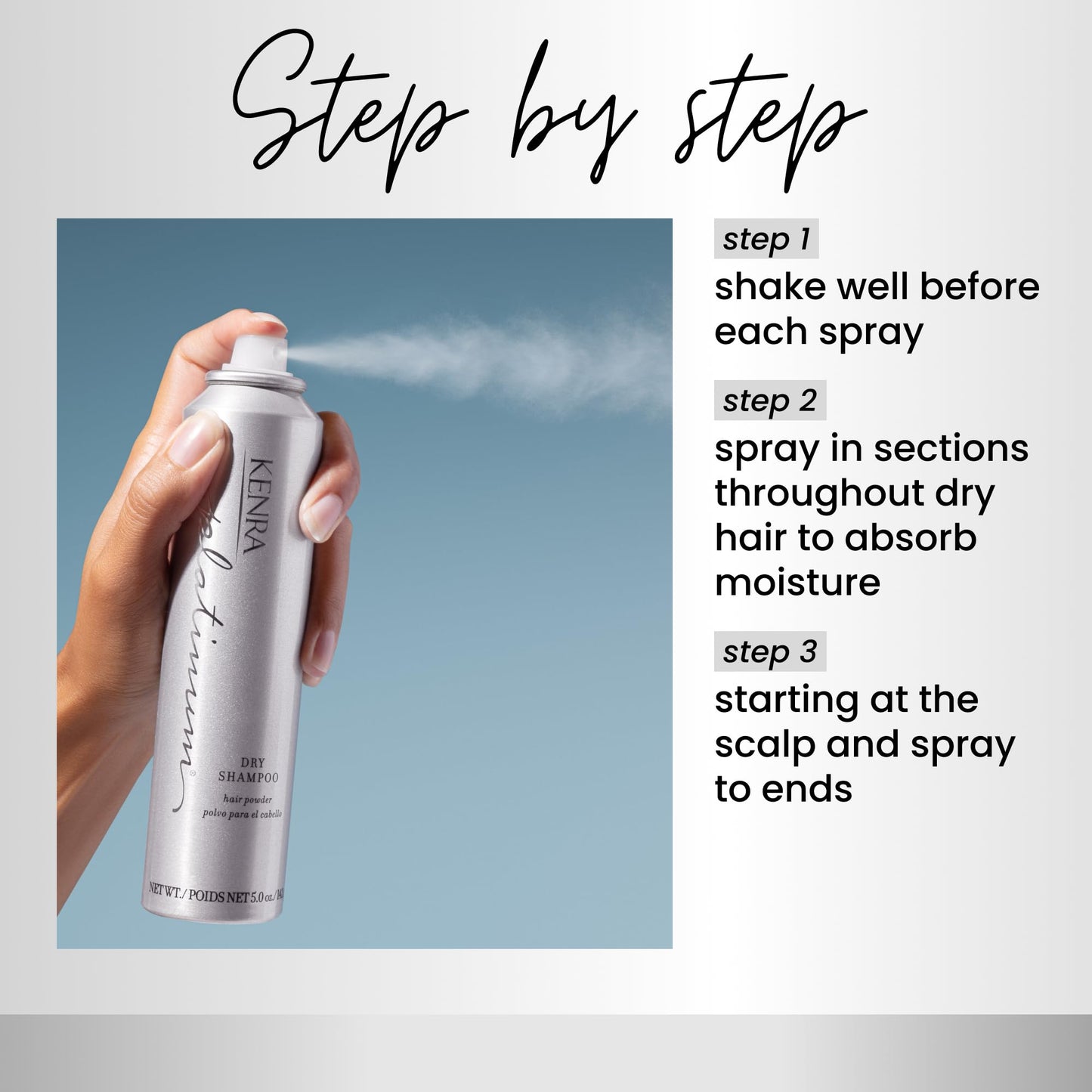 Kenra Platinum Dry Shampoo | Oil Absorbing Spray | Instantly Revives & Refreshes Hair | Saves Time & Extends Blowouts | All Hair