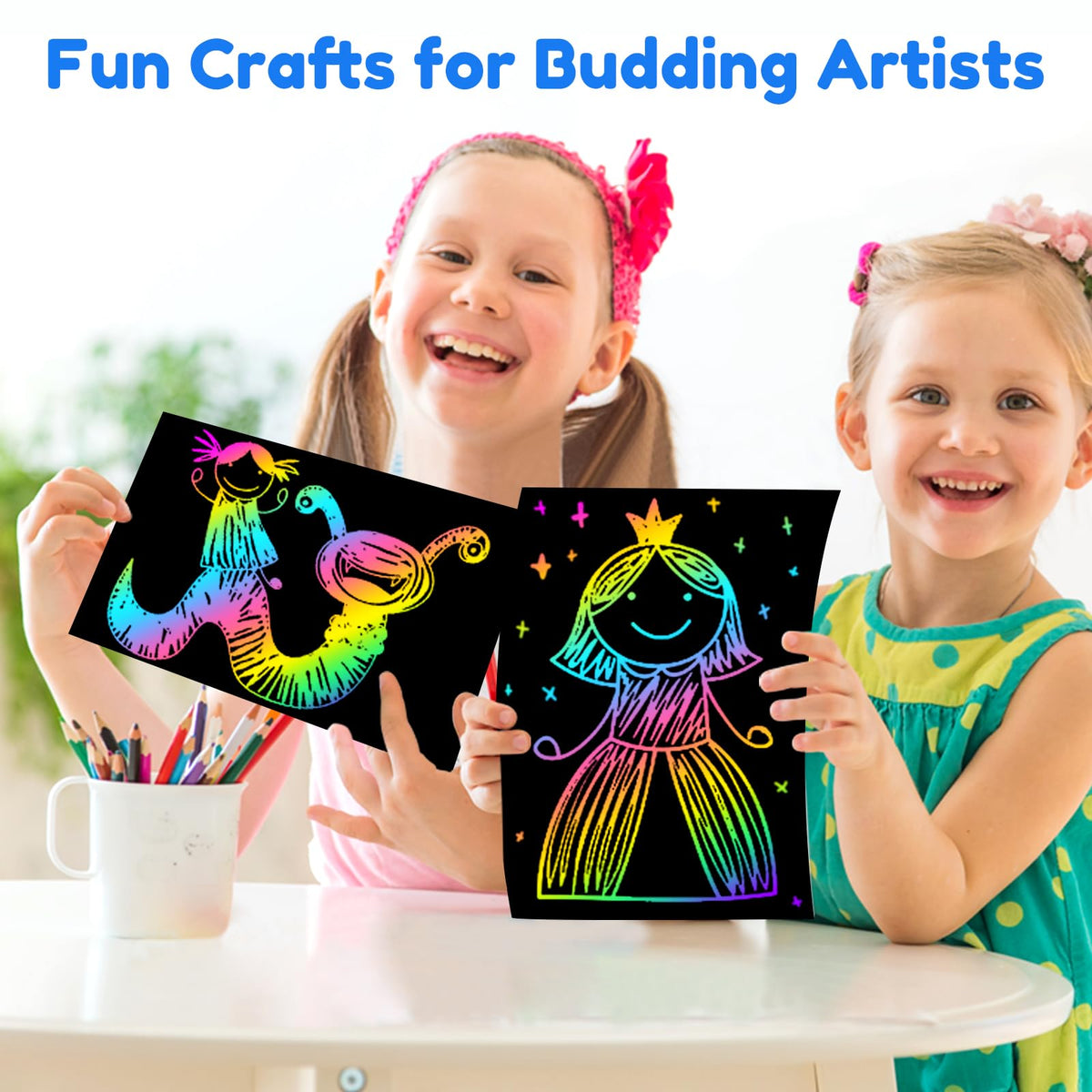 ZMLM Scratch Art for Kids Toy: Rainbow Scratch Paper Art Supplies Kits for Boy Girl Birthday Gift Arts Crafts Classroom Supplies