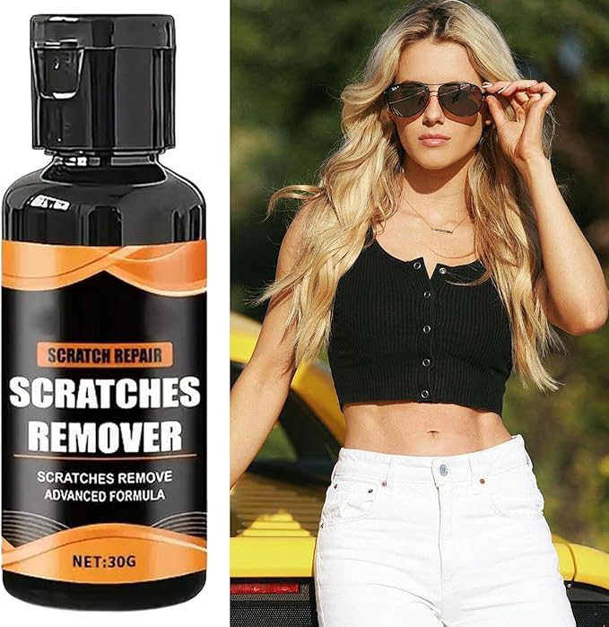 Eyeglass Scratch Remover, Effective Scratch Removal, 30g, Lens Cleaning Kit, Sunglasses Cleaner, With Built In Sponge Applicator, For Eyeglasses, Sunglasses, Watch, Camera, Car Windshield, Auto Window