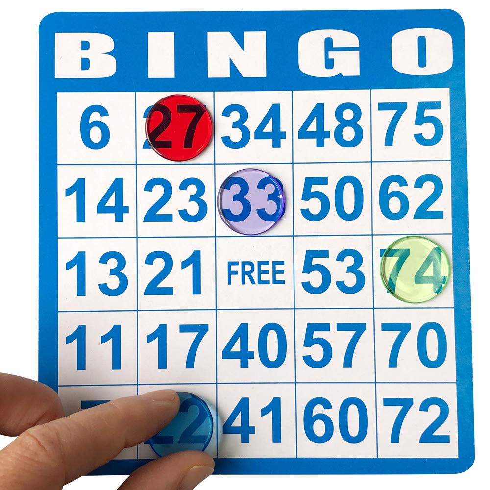 Yuanhe 100 Bingo Game Cards - Disposable Reusable Paper Sheets for Kids Party School Classroom Family Gathering Activity Casino Trip