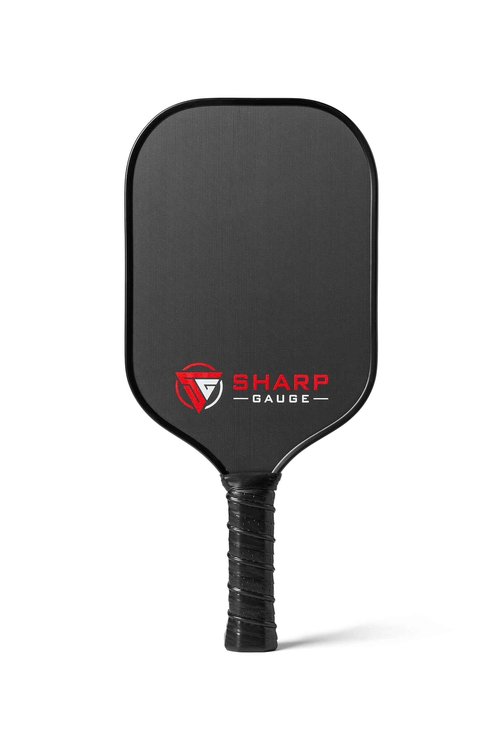 Carbon Fiber Pickleball Paddle, USA Pickleball Approved, Raw Surface with 13mm Core, Perforated Grip