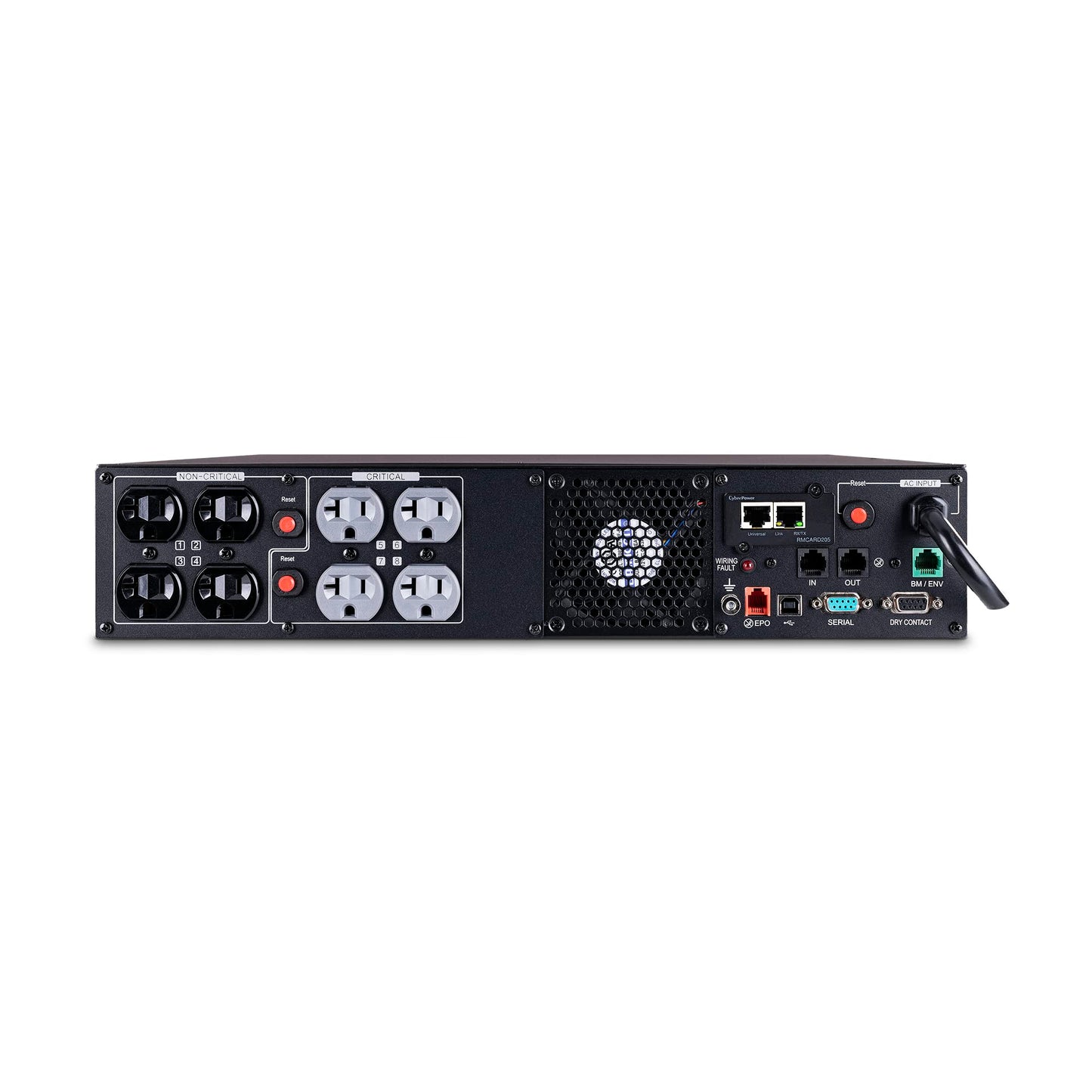 Cyberpower Pr2000Rt2Un Smart App Sinewave Ups System, 2000Va/2000W, 8 Outlets, 2U Rack/Tower, Rmcard205 Pre-Installed