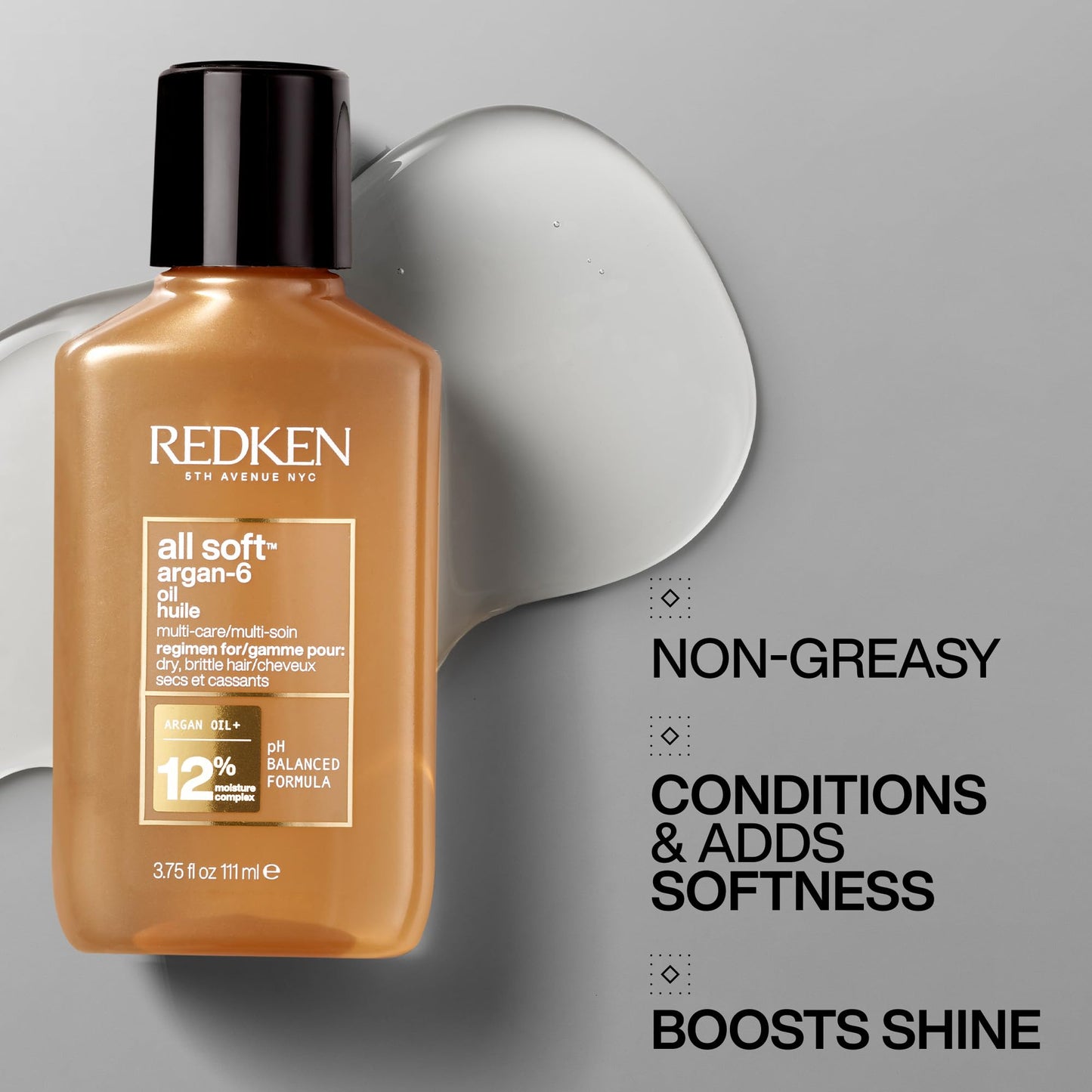 Redken All Soft Argan Oil Treatment For Dry Hair - Moisturizing Hair Oil, Deeply Conditions Hair, Adds Softness & Shine