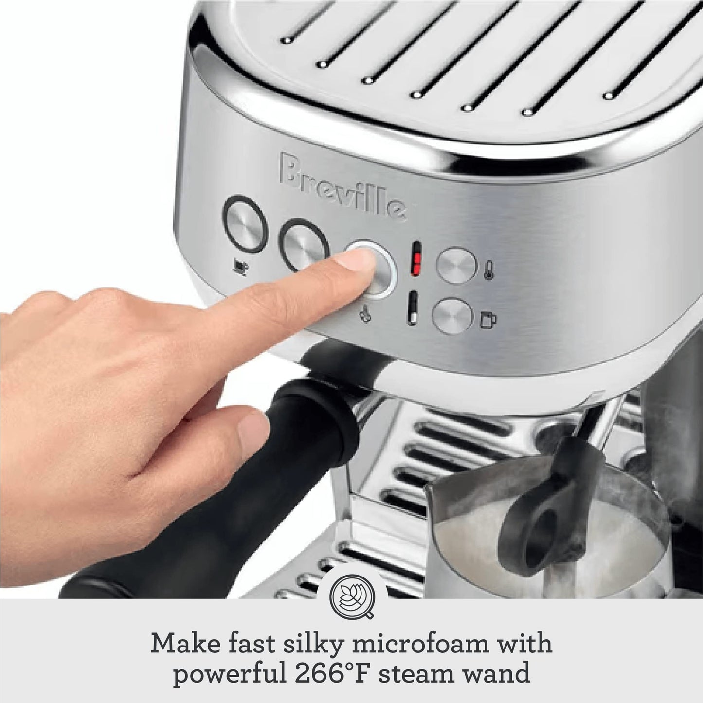 Breville Bambino Plus Espresso Machine BES500DBL, Damson Blue