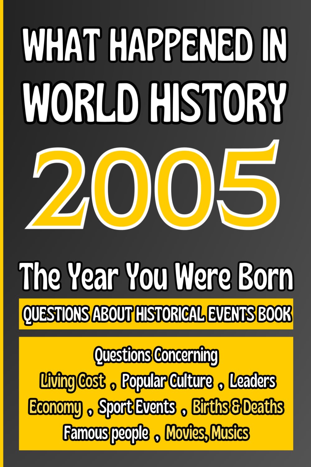 What Happened in World History 2005 The Year You Were Born: Unique Anniversary Gift for People Who Born in 2005 | All Major Historical Events | ... Culture,Famous People,Economy...)