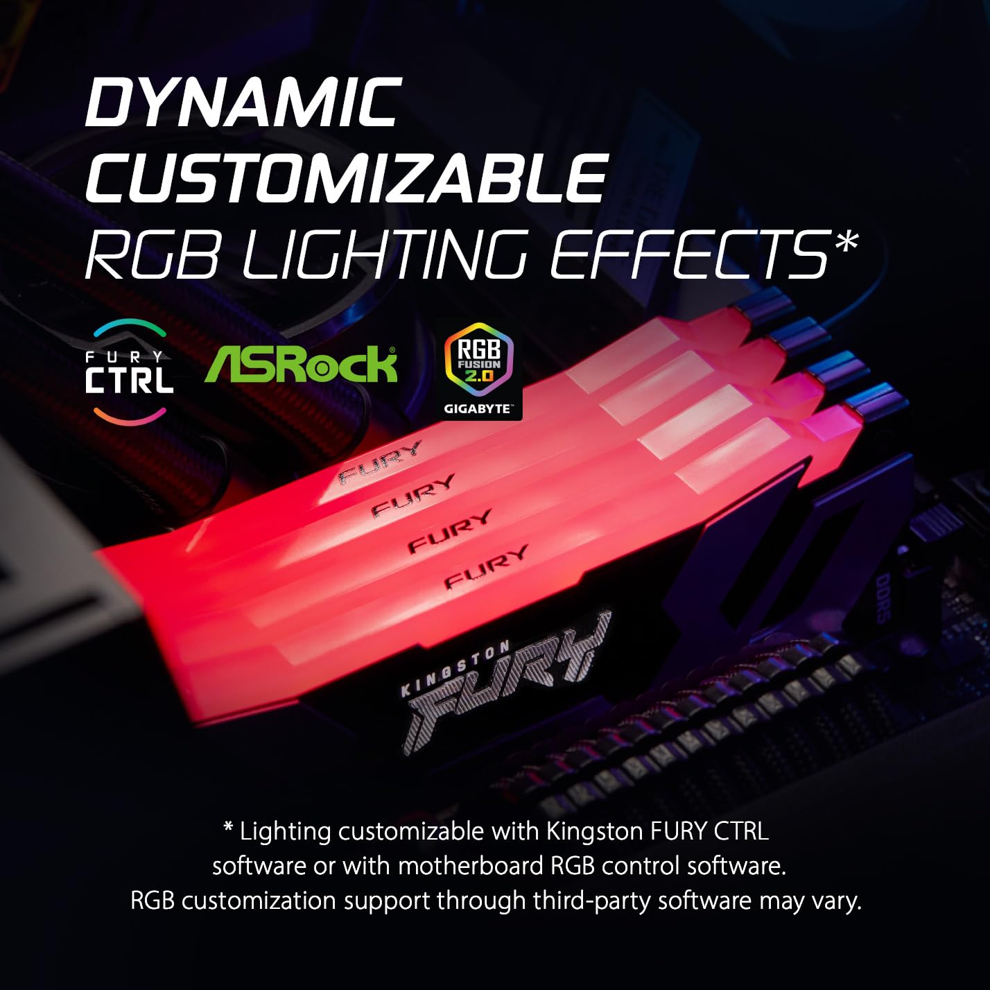 Kingston Fury Renegade Rgb 32Gb (2X16Gb) 6400Mt/S Ddr5 Cl32 Dimm Desktop Memory (Kit Of 2) | Intel Xmp 3.0 | Overclocking Stabil