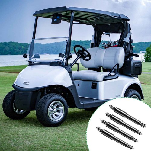 EZGO TXT Shocks 1994-up EZGO Golf Cart Front and Rear Shock Absorbers Set Fit for Gas and Electric Medalist EZGO TXT Golf Carts Replaces OEM #70248-G01, 76418-G01, 70324-G01,Nivel Part #5006