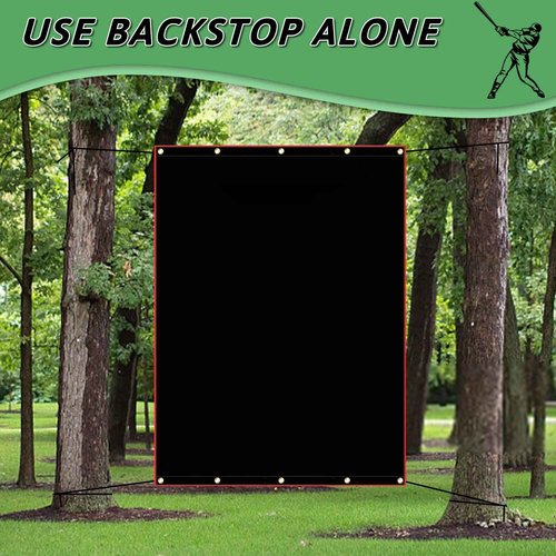 OKAYES Baseball Batting Cage Backstop, Baseball Vinyl Backstop, Baseball & Softball Backstop, Vinyl Backstop for Batting Cage, Heavy Duty Batting Cage Backstop, 6x8 Baseball Backstop for Batting Cage
