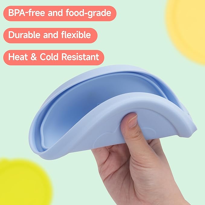 2 Cup 4 Cup Silicone Replacement Lids Storage Cover for Anchor Hocking Glass Bowls (Container not Included) 4 Pack Microwave, Dishwasher and Freezer Safe