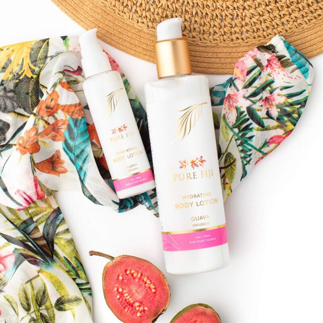 PURE FIJI Body Lotion Hydrating - Moisturizing Lotion for Dry Skin with Coconut Milk and Vitamin E, Organic Body Lotion For Wome