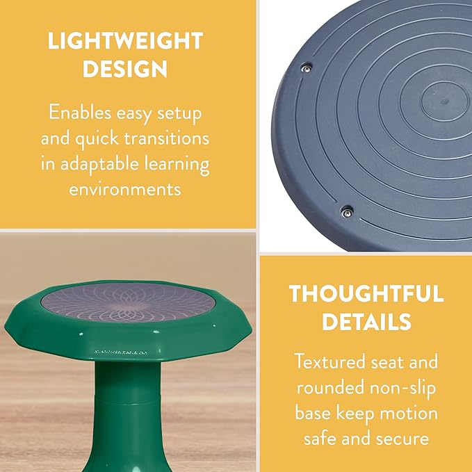 Back2School Express Wobble Stool, 15", Flexible Seating, Green