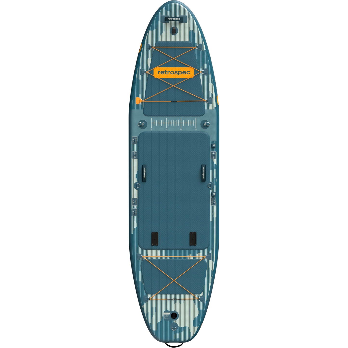 Retrospec June Inflatable Fishing Paddle Board 11’6” with Removable Seat – Puncture-Resistant Paddle Board for Fishing with Rod Holders, Non-Slip Deck Pad & Accessories