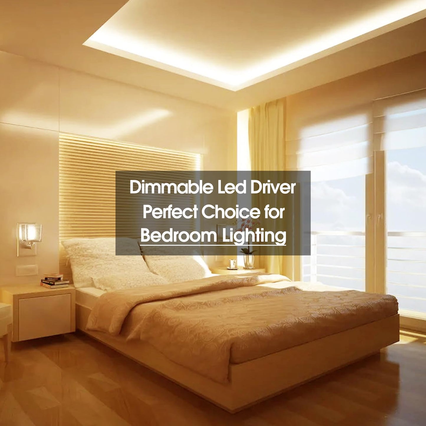 12V Dimmable LED Driver, 60W Triac ELV/MLV LED Transformer Compatible with Lutron&Leviton Switches, Dimmable Led Power Supply 60W 12V for Light Smooth Flicker Free Dimming