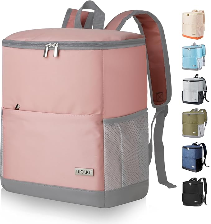 Insulated Cooler Backpack Outdoor - Leak Proof Backpack Cooler 30 Cans, Waterproof Lightweight Cooler Bag for 12h Hot/Cold...