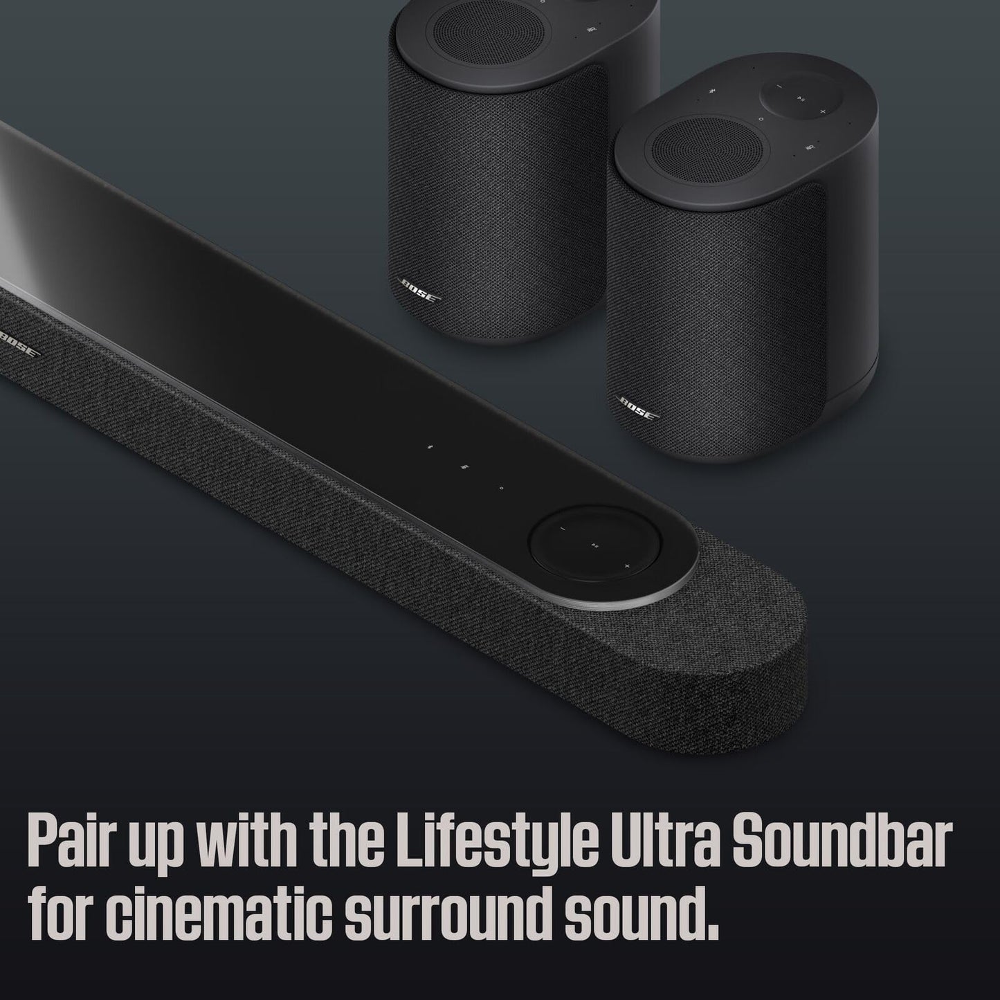 Bose New Lifestyle Ultra Speaker, Wireless Home Speaker, TrueSpatial Audio, CleanBass, AirPlay & Google Cast, Black