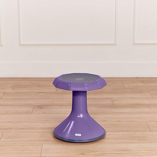 ECR4Kids ACE Active Core Engagement Wobble Stool, 15-Inch Seat Height, Flexible Seating, Eggplant