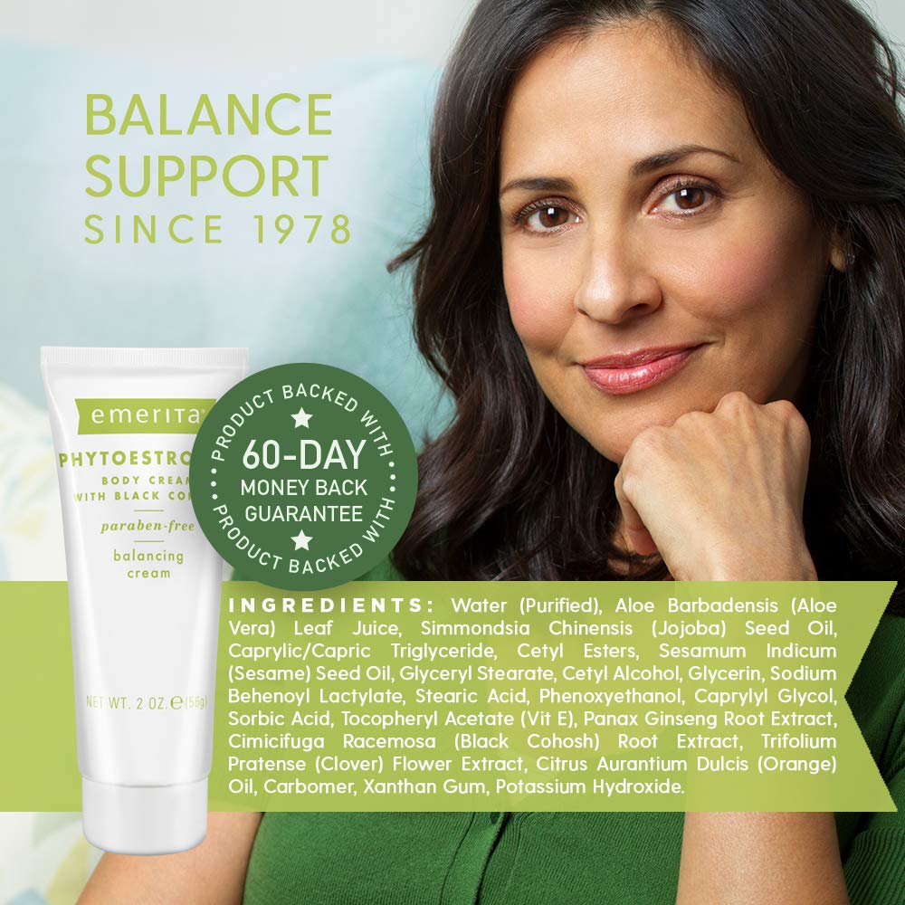 Emerita Phytoestrogen Body Cream, 2 Ounce - 3 per case.3