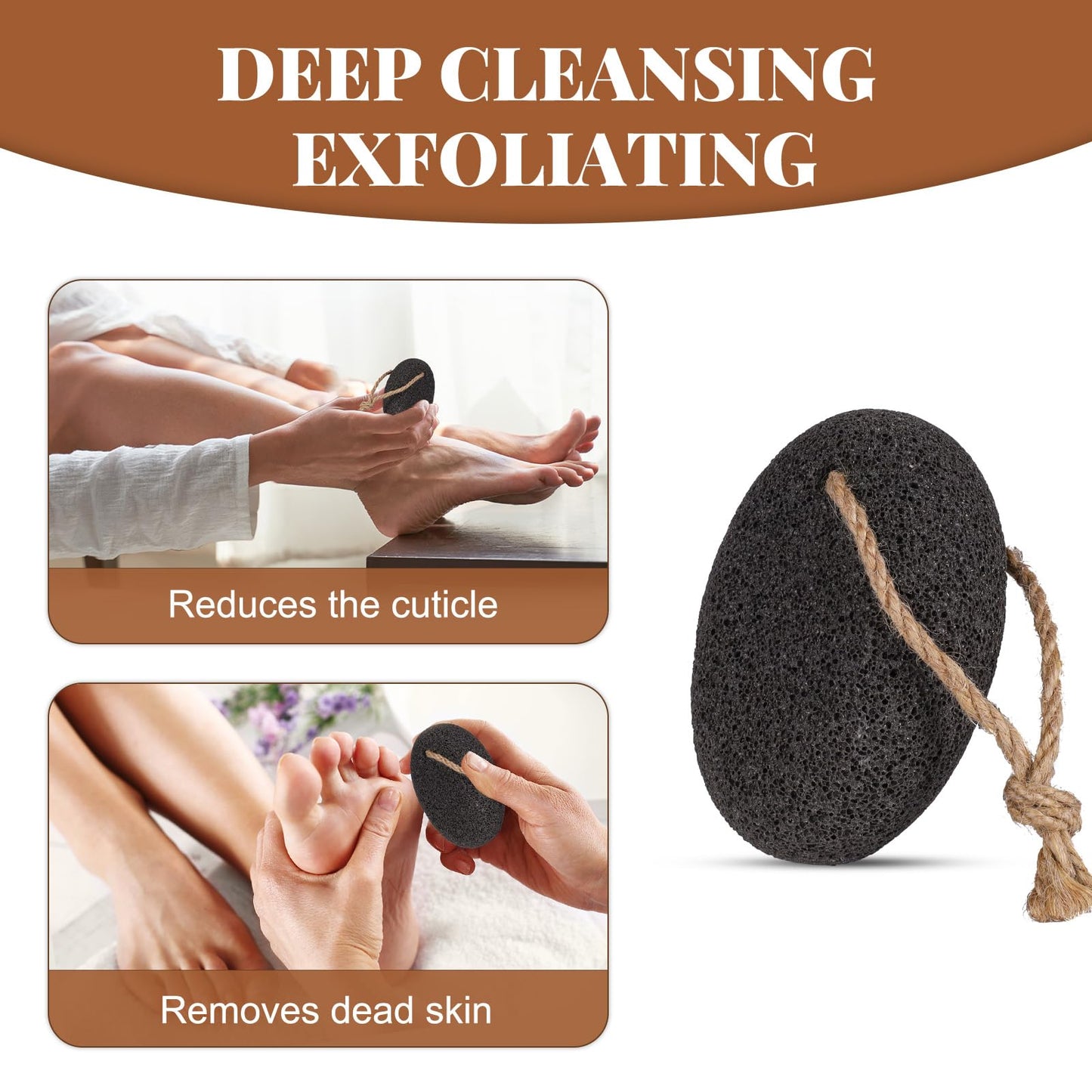 BONUMVITA Dry Brushing Body Brush Set- Wooden Long Handle Body Brush Set with Pumice Stone & Face Brush, Boar Bristle Body Bath