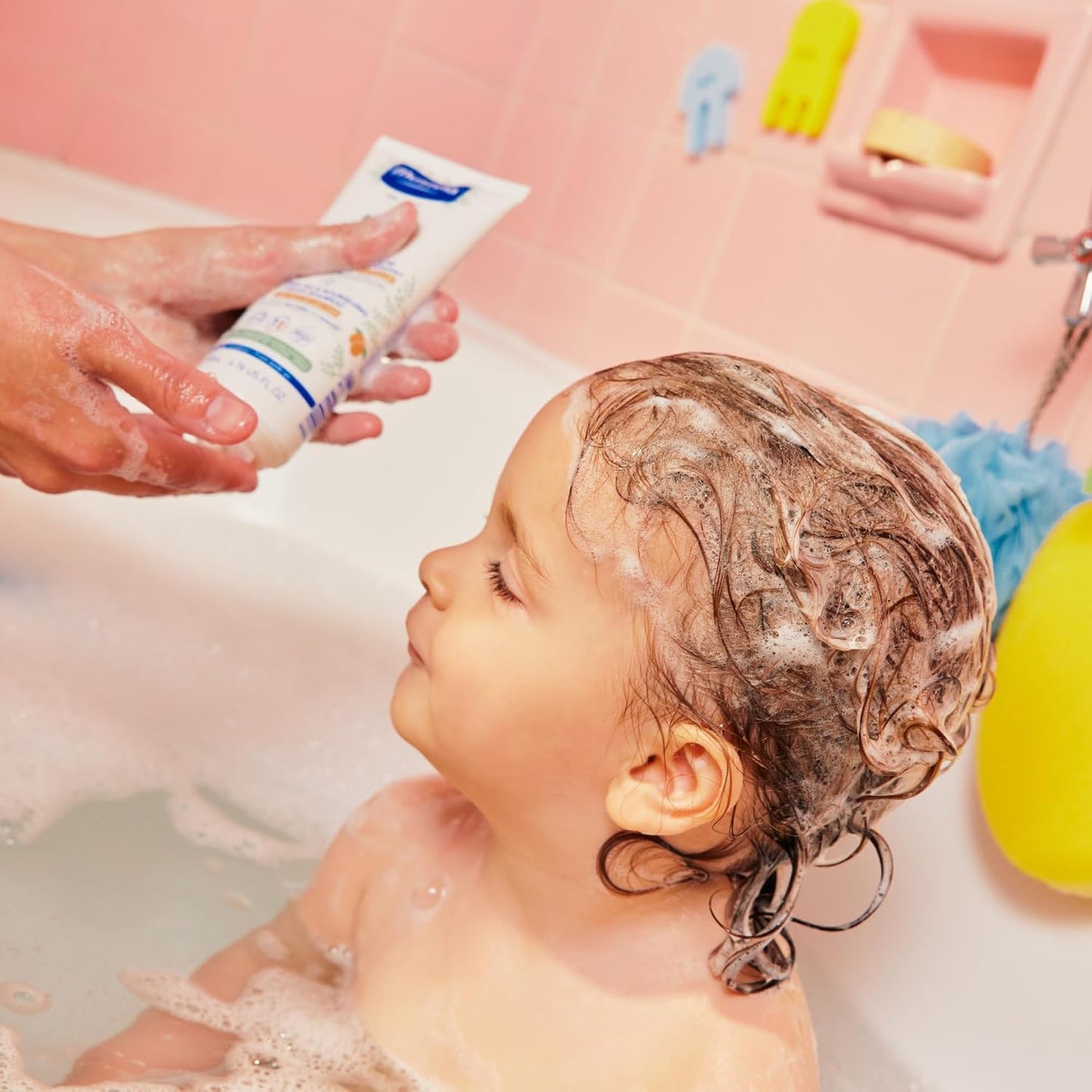Mustela Detangling & Nourishing Cream Shampoo - Natural Shea Butter & Avocado - Curly & Frizzy Hair - Dermatologist-tested & saf