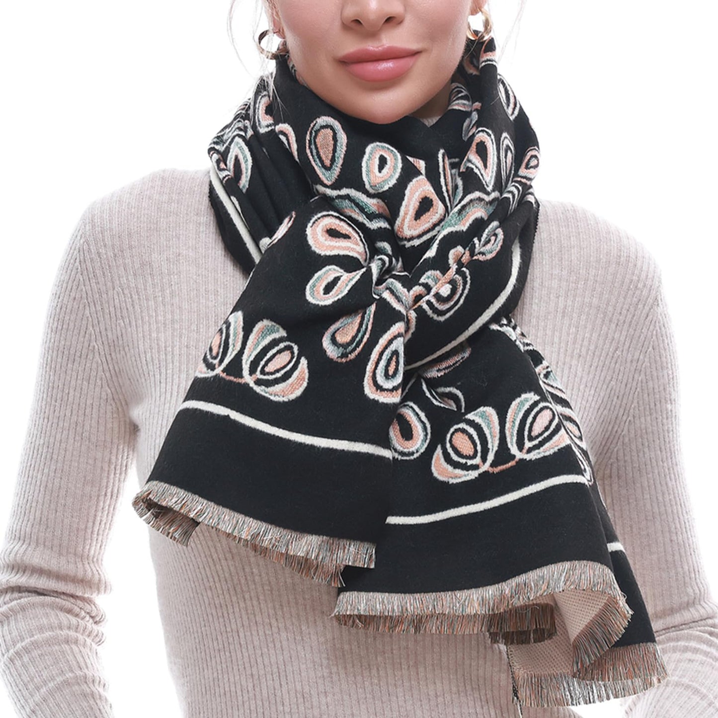 SWAT PANY Scarf for Women Pashmina Blanket Shawls and Wraps Winter Warm Scarves