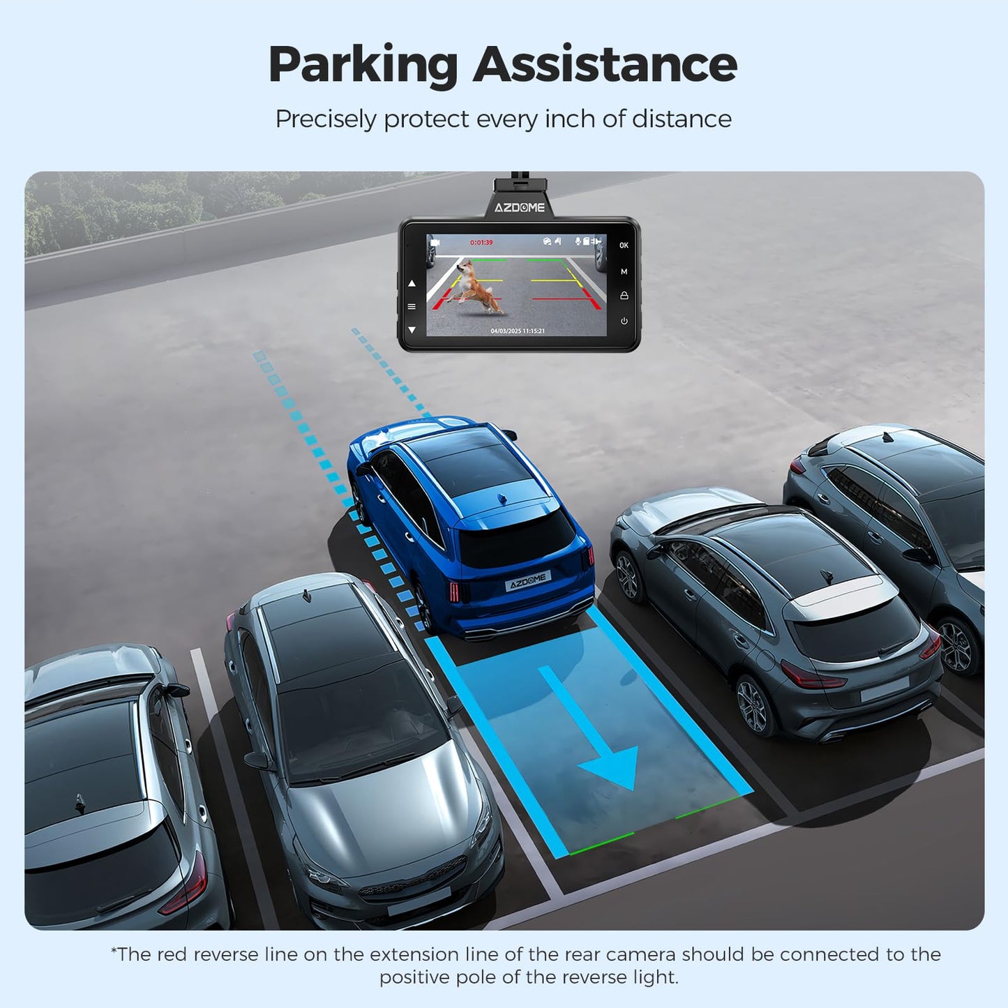 AZDOME M01 Max UHD 4K Dash Cam Front and Rear, Built-in Wi-Fi, Free 64GB Card, App Control, 4K+1080 Dash Camera for Car, Built-in ADAS, G-Sensor, IP68 Waterproof, 24H Parking Mode Dashcam