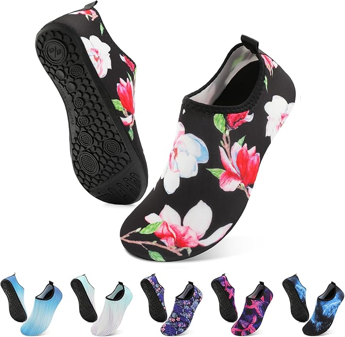 Barefoot Water Shoes for Women Men Non-Slip Yoga Socks Summer Shoes Travel Slippers for Indoor Outdoor Beach Swim Surf Wat...
