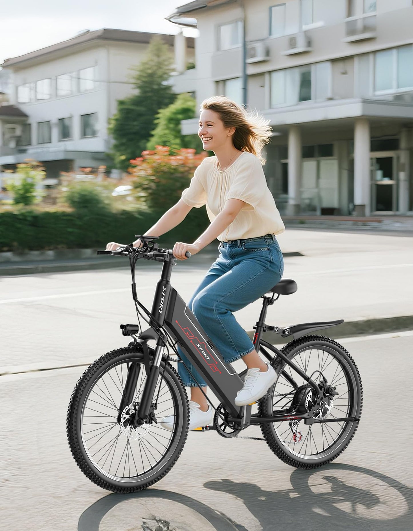 Pikabike Electric Bike for Adults, 1500W Motor Peak Ebike, 480Wh Removable Battery E Bike, Max 65Miles 28MPH, 26" Electric Mountain Bike, 7-Speed & Front Suspension, Electric Bicycle for Commute