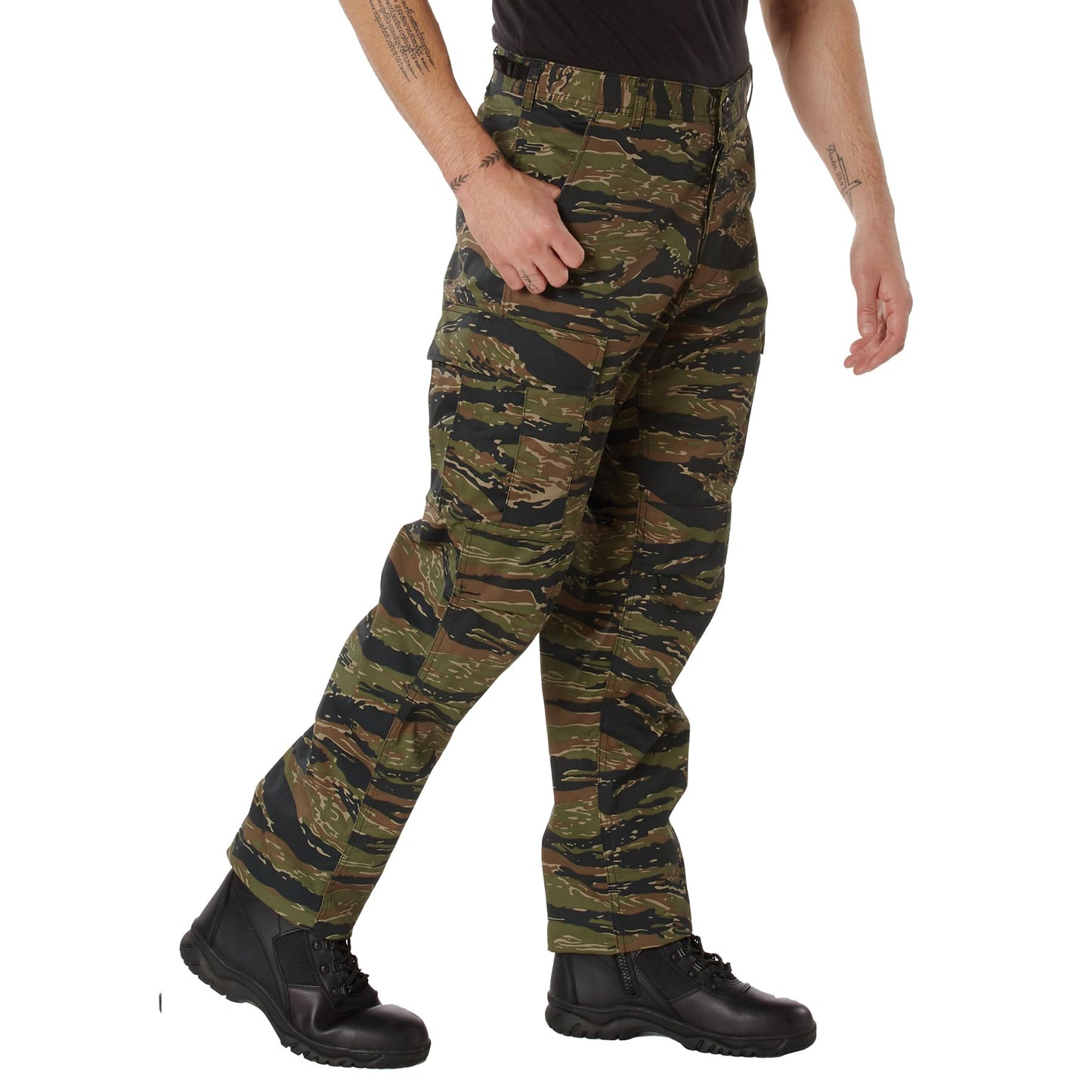 Rothco Camo Tactical BDU Pants - Timeless Style for Ultimate Performance, Tiger Stripe Camo, L