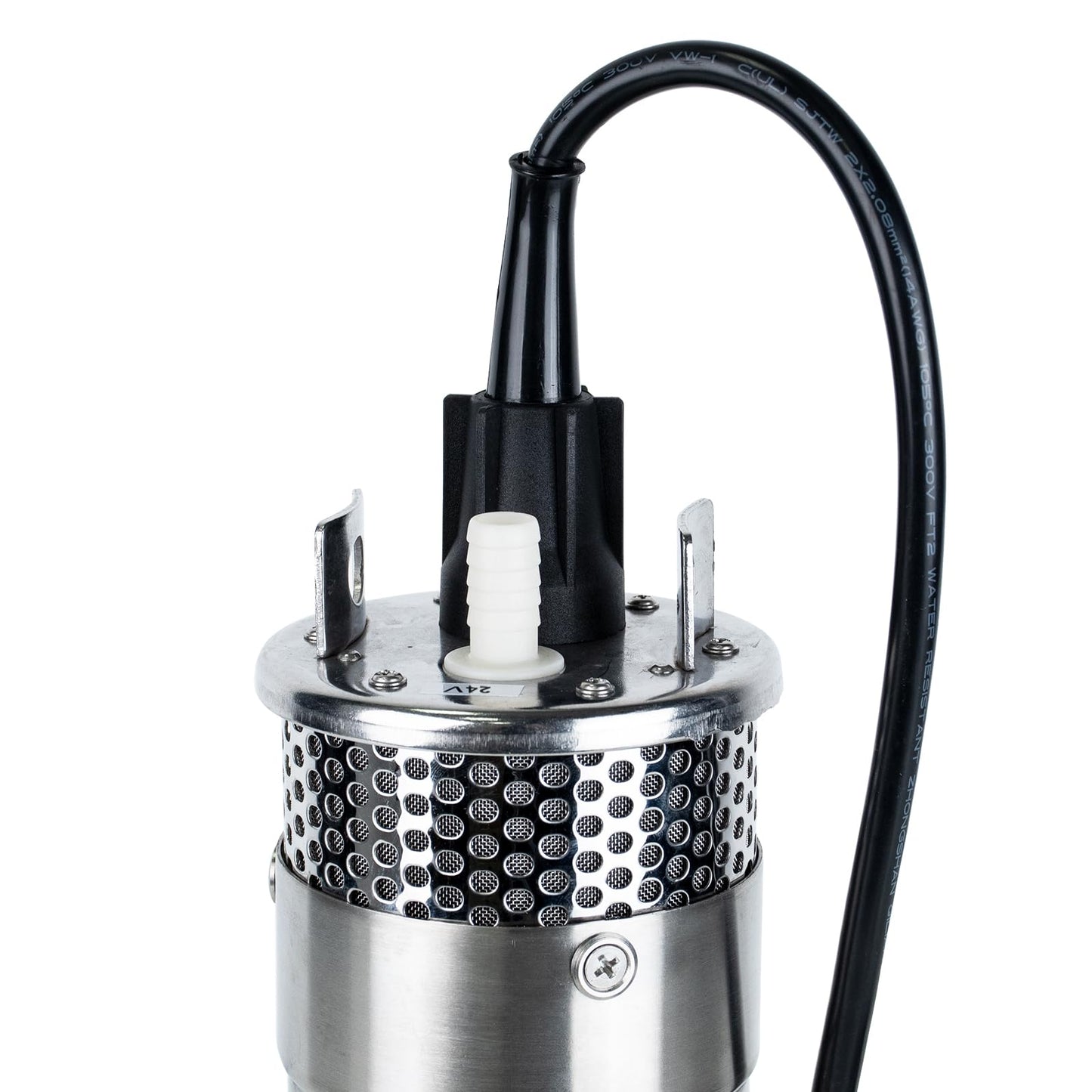ECO-WORTHY 24V Well Pump 3.2GPM 4" Stainless Steel, Max Lift 230FT Deep Well Water Pump/Alternative Energy Solar, Well Pump Solar Water Pump