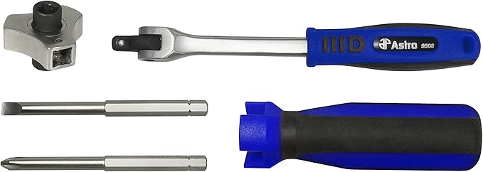Astro Pneumatic Tool 9506 Interchangeable Finger Ratchet Screwdriver Set
