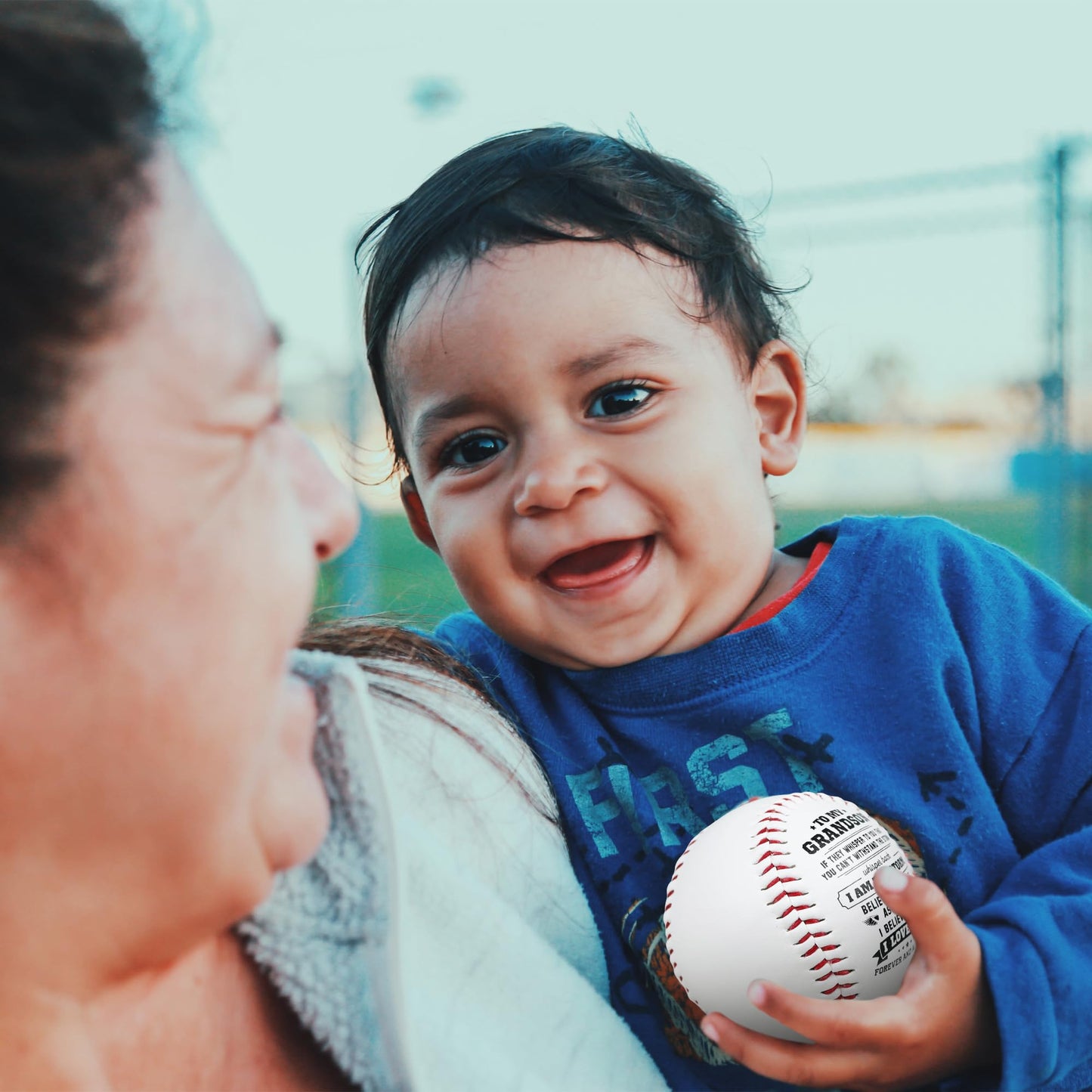 Personalized Baseball Gift for Grandson from Grandparents - Heartfelt Grandparents to Grandson Baseball with Inspirational Message - Perfect Birthday, Christmas, Graduation Gift for Teenage Boys,Youth