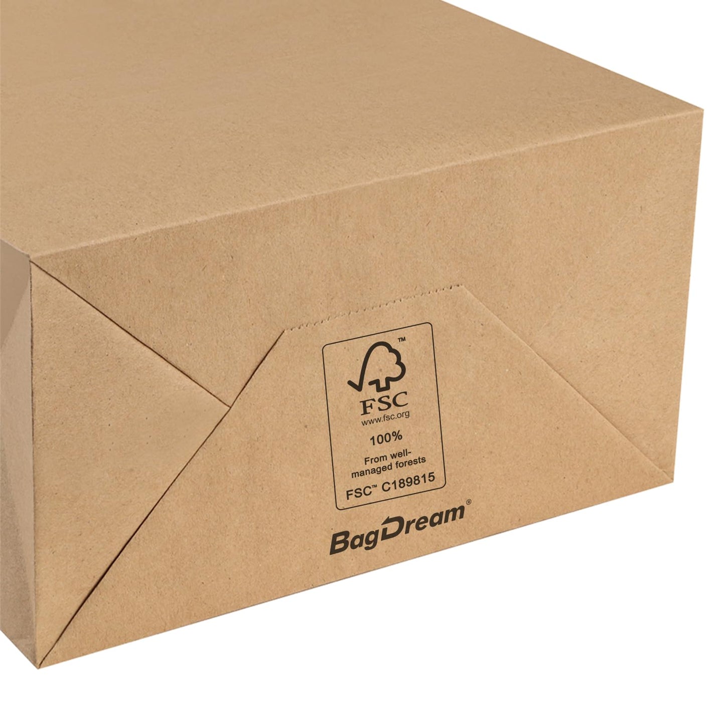 BagDream Kraft Paper Bagsr 50Pcs 14x10x15.75 Ultra Wide Large Paper Gift Bags with Handles for Takeouts, Parties, Shopping, Food Packing, Recyclable Food Service Bags Brown Paper Grocery Sacks
