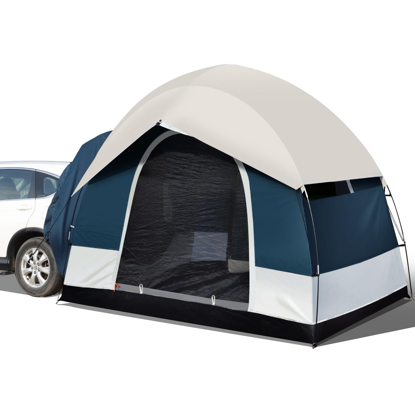 SUV Tent for Camping with Rainfly, Waterproof PU3000mm Double Layer Design, Car Tents for Camping SUV, SUV Tailgate Tent for Outdoor with Storage Bag, for SUV Van, Jeep, Pickup 8'W x 8'L x 7.2'H