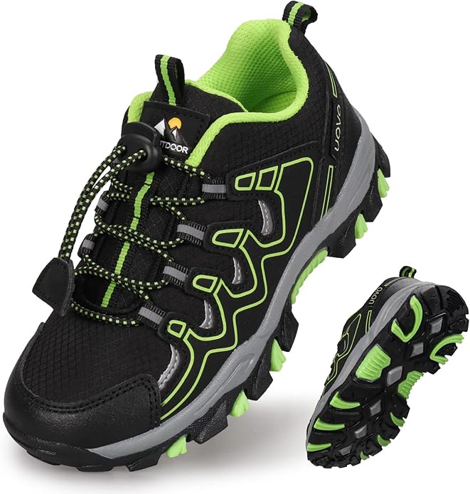 UOVO Boys Shoes Boys Tennis Running Sneakers Waterproof Hiking Shoes Kids Outdoor Fashion Sneakers Slip Resistant (Big/Lit...