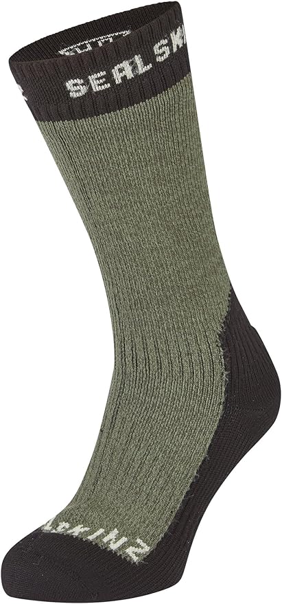 SEALSKINZ | Stanfield | Unisex Waterproof Extreme Cold Weather Mid Length Merino Wool Lined Socks