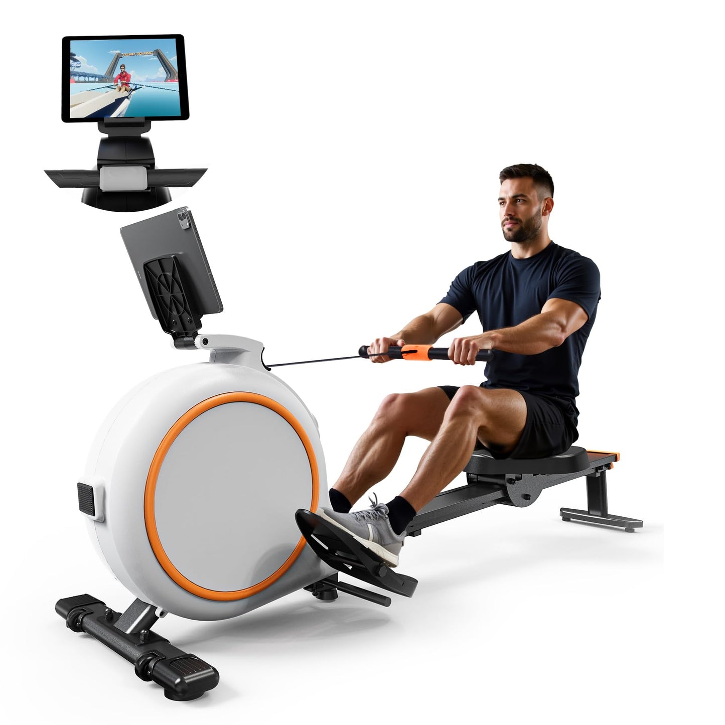 Superun Rowing Machines for Home, Magnetic Rowing Machine with 32 Levels, Rower Machine of Quiet Resistance & 300LBS Weight Capacity, Row Machine with LED Display, App Supported and Comfortable Seat