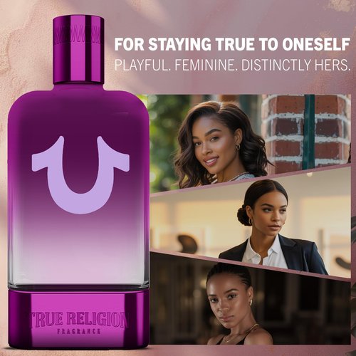 True Religion Always True Femme - 3.4 fl oz EDP - Women's Perfume - amber, fruity, floral - grapefruit, mandarin, plum, jasmine, rose, orange blossom, tonka, amber, vanilla