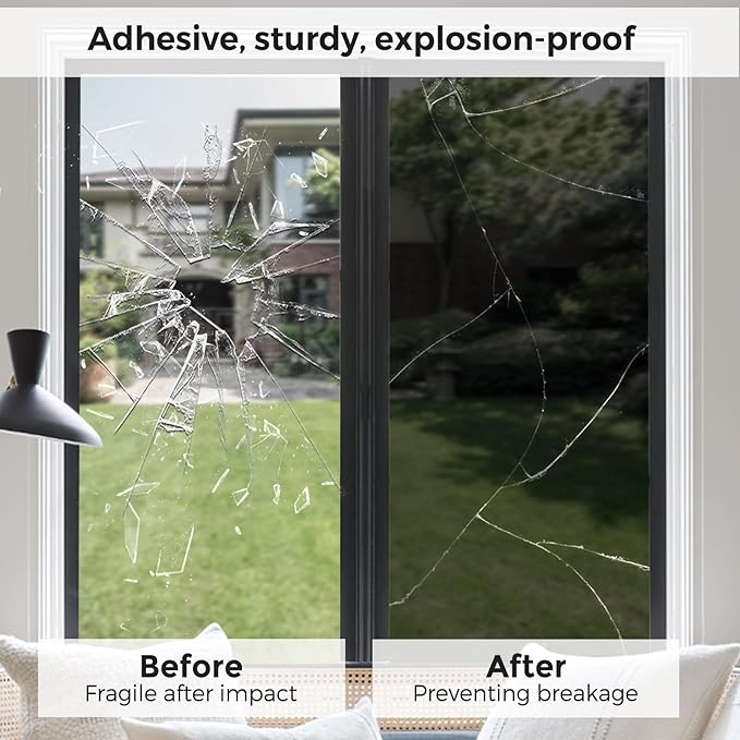Coavas One Way Privacy Window Film,Daytime Window Tint for Home, Reflective Mirror Glass Window Film See Out Not in,Heat UV Blocking Anti-Glare Window Covers with 3 Tools, 35.4 x 394 Inch, Silver