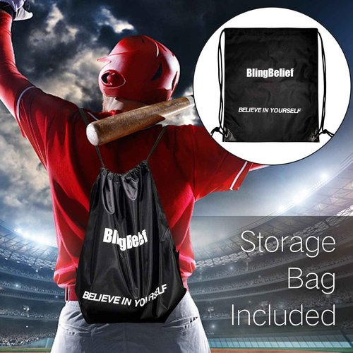 blingbelief Super Bright Glow in The Dark Baseball, LED Charging Light Up Luminous Baseball, Official Size and Weight Baseballs with Carrying Bag-Carrying Bag,Baseballsx3