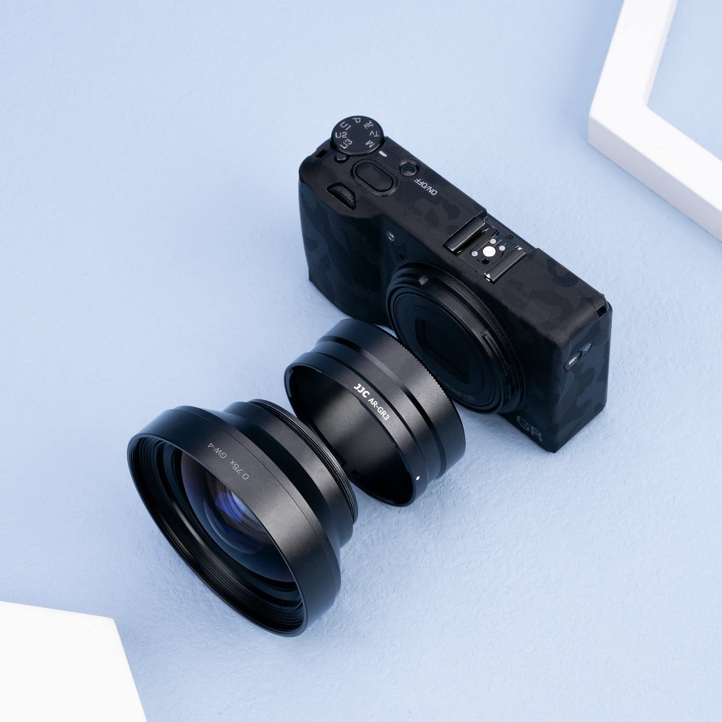 Jjc Ar-Gr3 Lens Filter Adapter Replaces Ricoh Ga-1 For Ricoh Gr Iii Gr Iii Hdf Gr3 Gr3 Hdf Digital Camera With Gw-4 Wide Convers