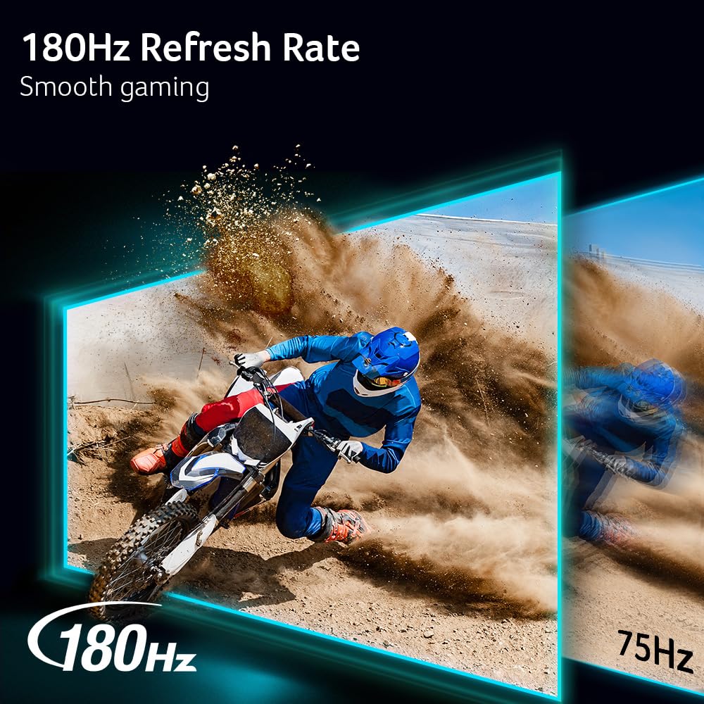 Acer Nitro 34” 1500R 21:9 Curved Zero-Frame QHD 3440 x 1440 Gaming Monitor | AMD FreeSync | Up to 180Hz Refresh | 1ms (MPRT) | 2 x Display Port 1.4 & 2 x HDMI 2.1 Ports | XZ340CUR X1biipphx
