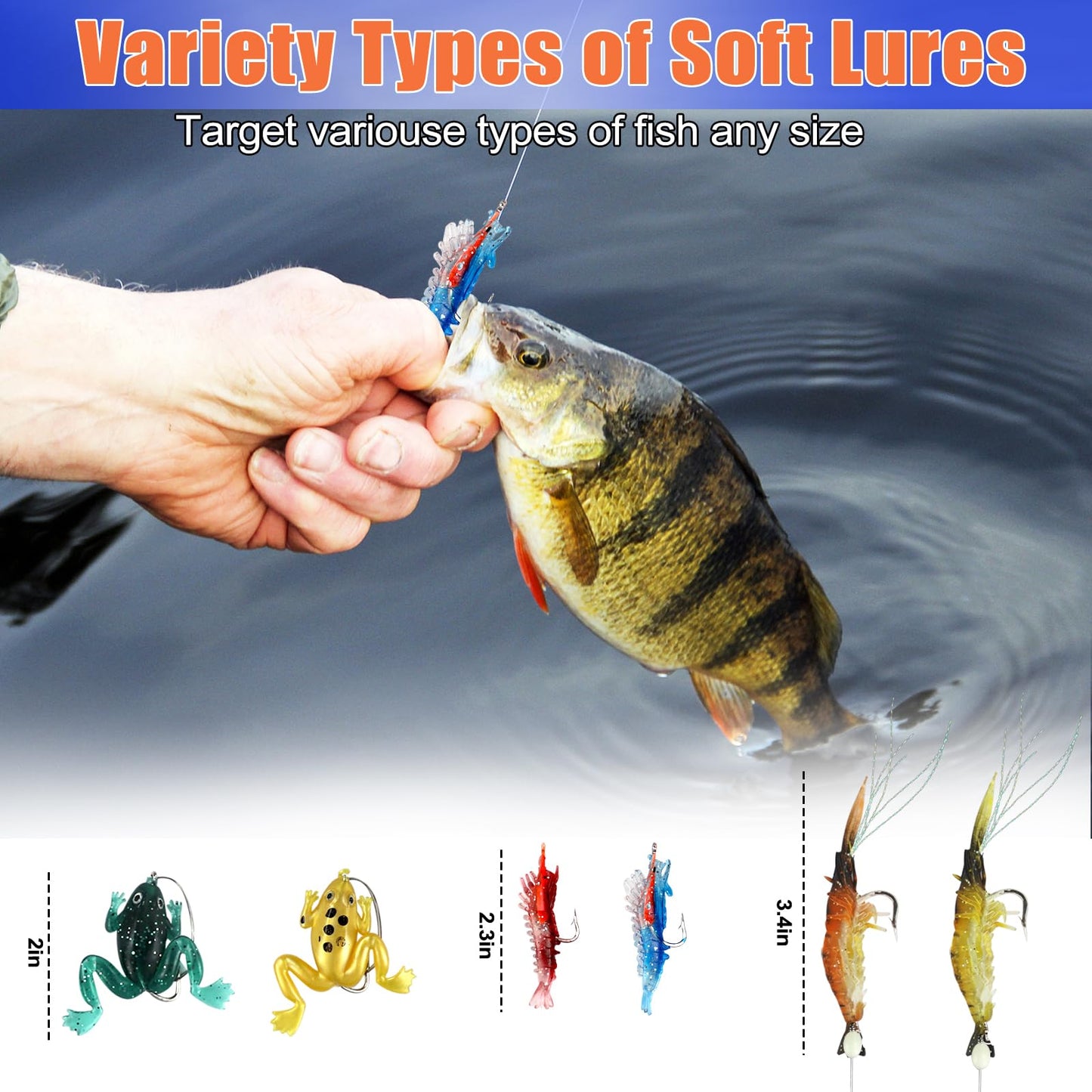 Gifts for Teen Boys, Christmas Teenage Boy Gifts for 10 11 12 13 14 15 16 17 18 Years Old, Tween Boys Toy Gift Ideas, Son Brother Boyfriend Birthday Gifts, 24 PC Fishing Lure Accessories